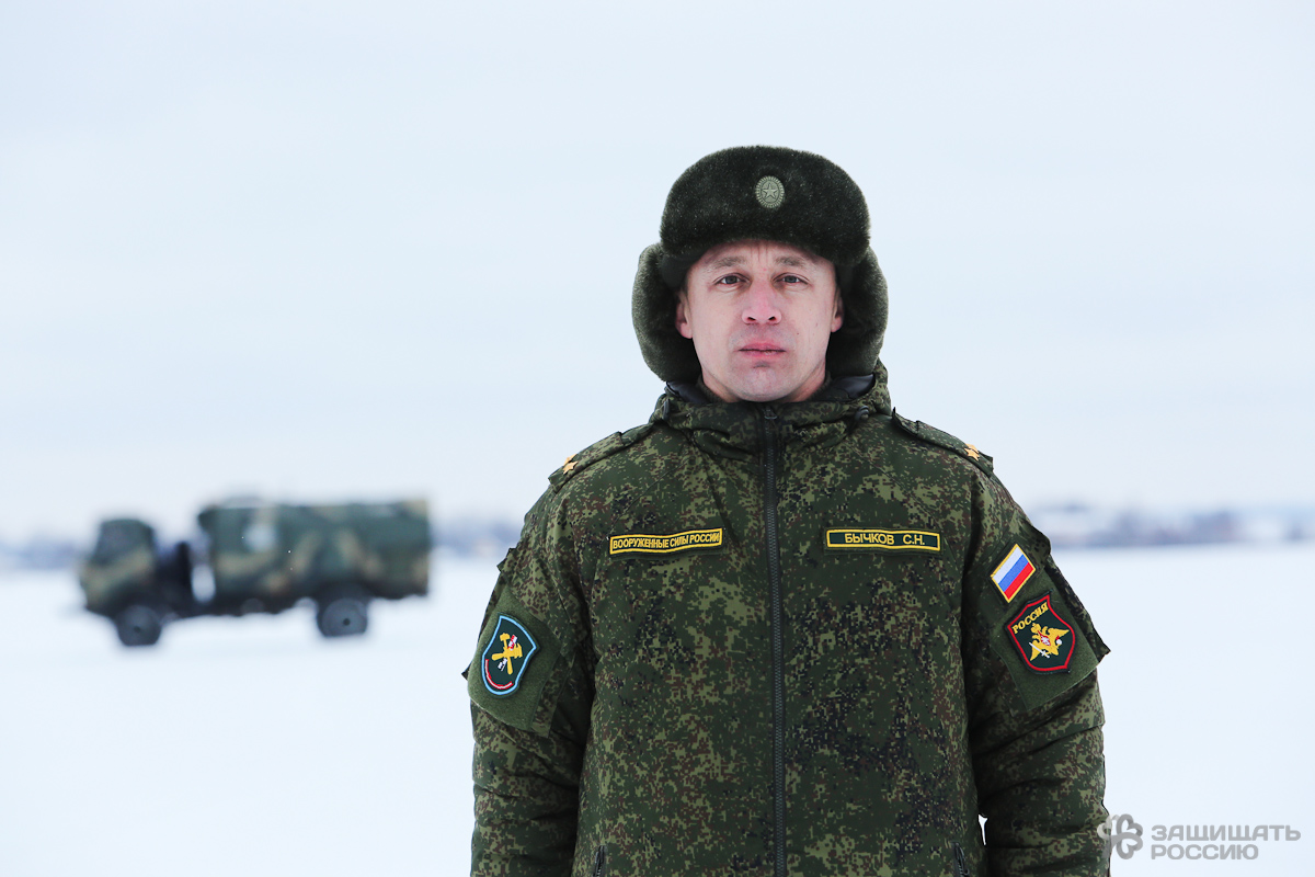 Командир 47-го топогеодезического отряда, подполковник Сергей Бычков